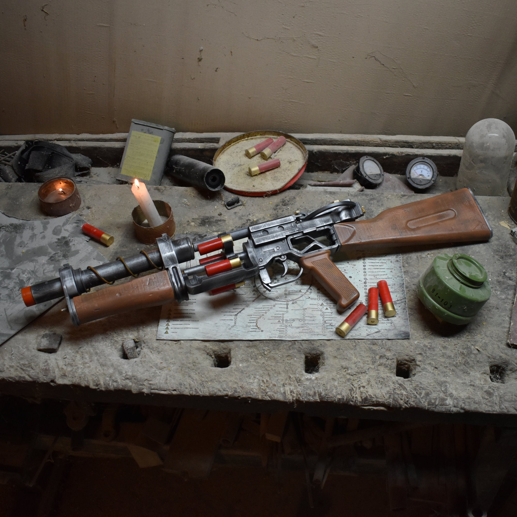 Metro Shambler Shotgun Post Apocalypse Metro Exodus 3D - Etsy Sweden