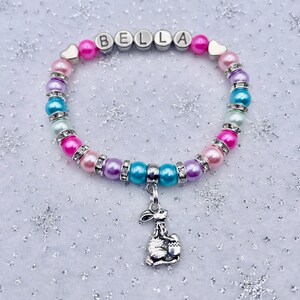 Personalisiertes Hasen-Kaninchen-Armband für Mädchen und Jungen