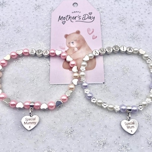 Personalised MOTHERS DAY Bracelet. Gift for Mummy