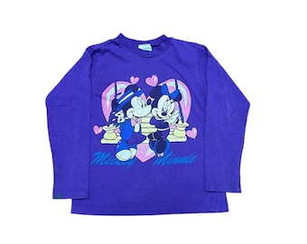 kids vintage 90e’s Minnie Mouse Mickey Disney long sleeve size 5/6