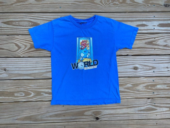 Kids vintage 90’s world industries skateboarding T-sh… - Gem