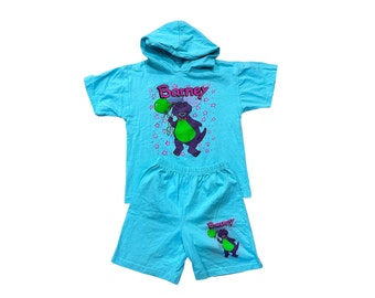 Kids vintage 90’s Barney set size 10/12