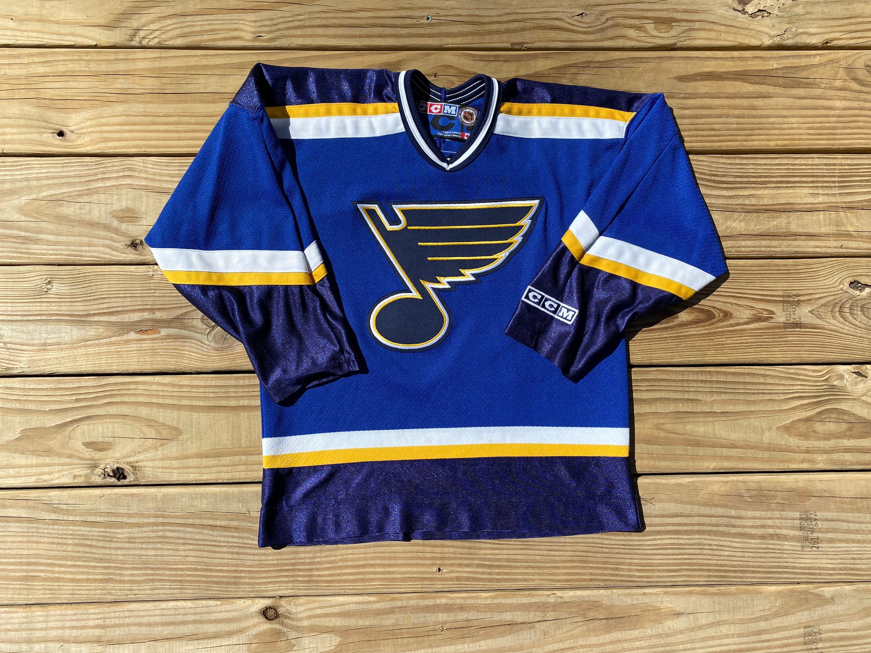 90s St. Louis Blues NHL White Starter Hockey Jersey - 5 Star Vintage