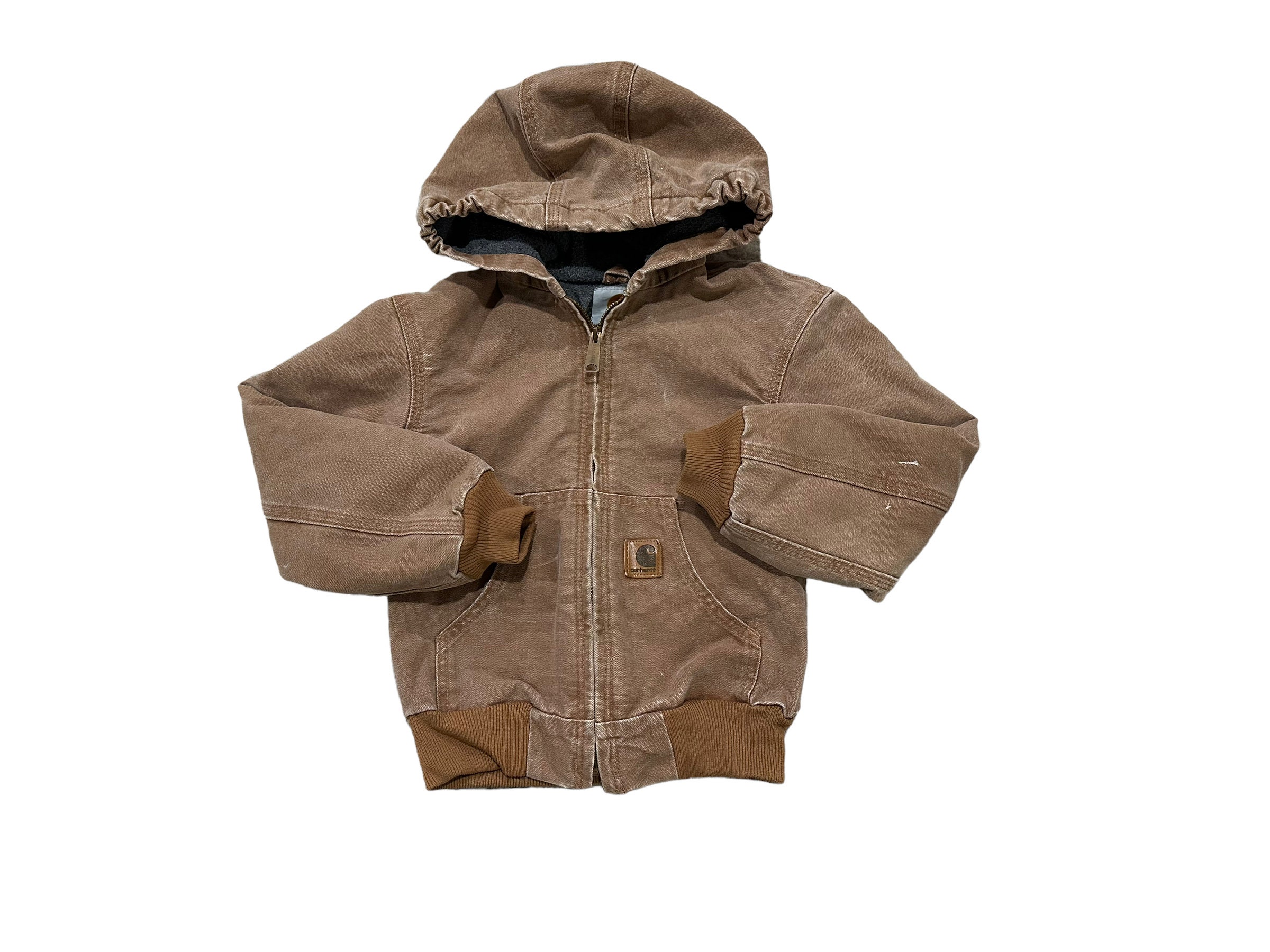 Kids Vintage 2000s Tan Carhartt Jacket Size Small 5 6 Etsy Canada