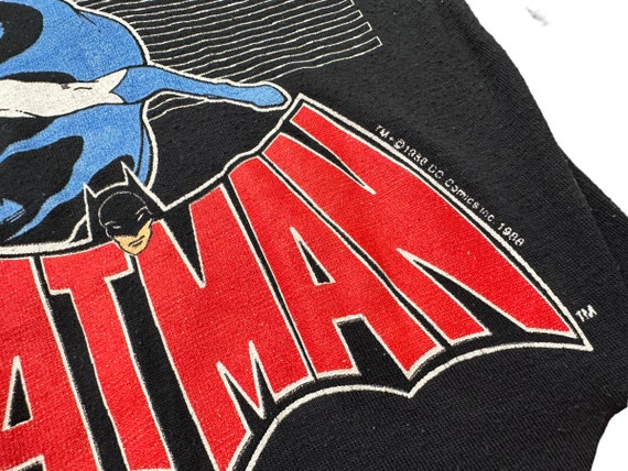 Kids vintage 80’s Batman long sleeve tee size 7/8 - image 3