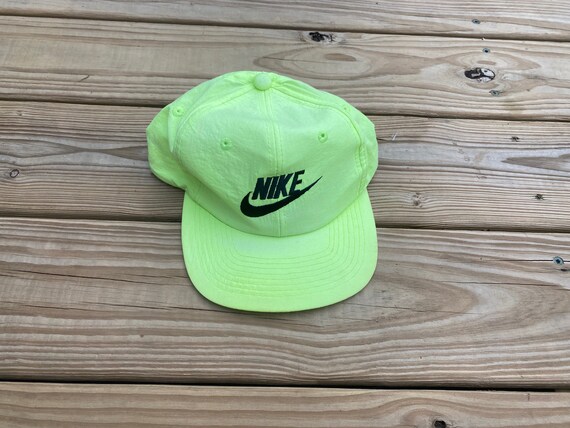 Kids Vintage Nike Neon Yellow Snapback 
