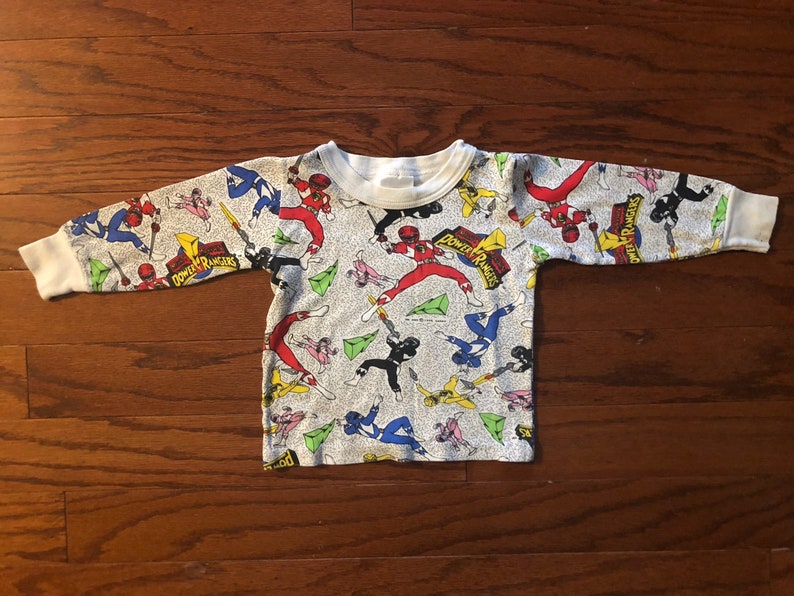 Power Rangers Mighty Morphin Retro Youth Kids T Shirt