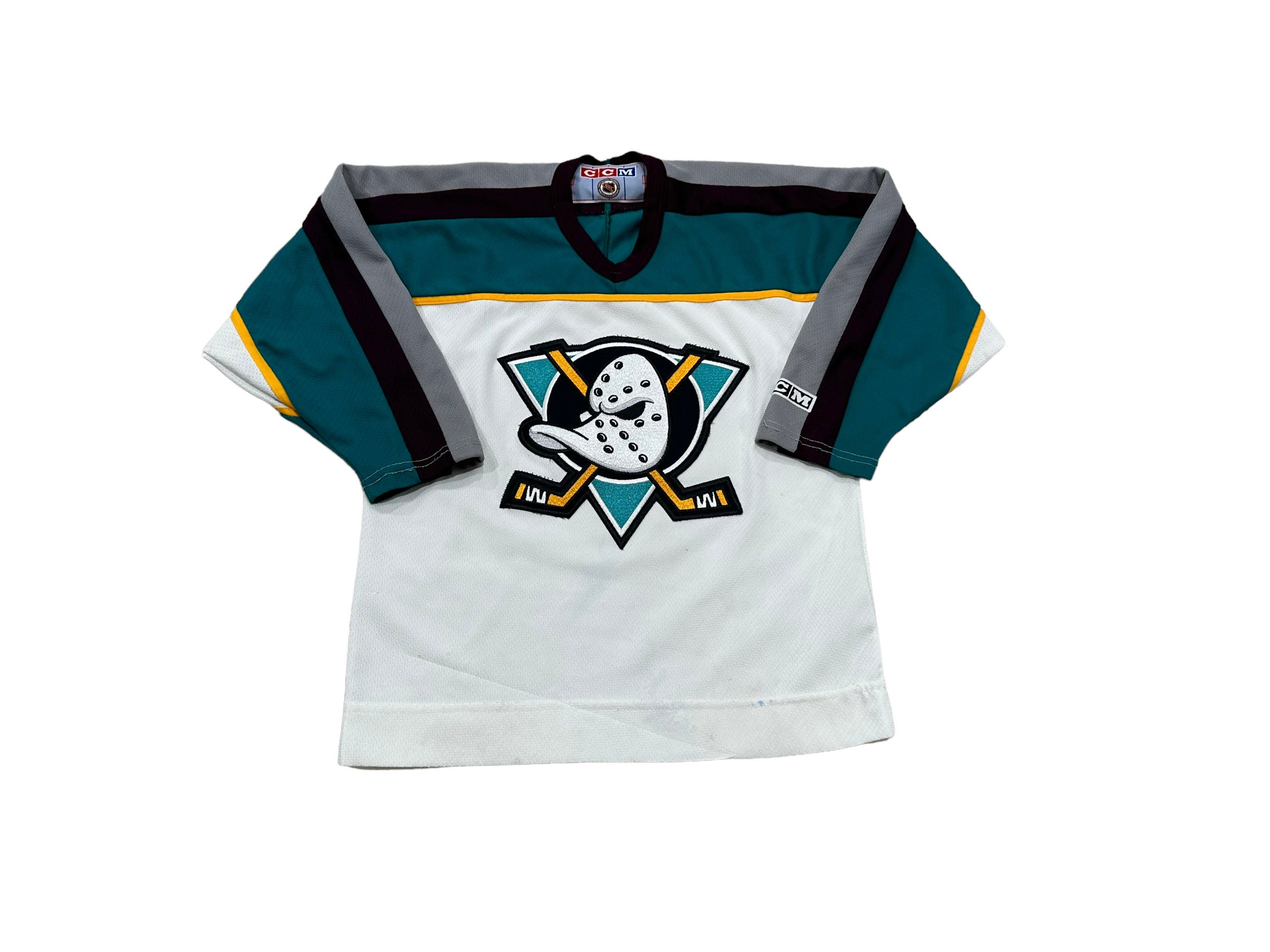 Vintage Anaheim Ducks Jersey CCM Made in Canada Size Small NHL 