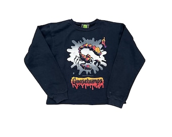 Kids vintage 90’s size youth 10/12  goosebumps scorpion sweatshirt