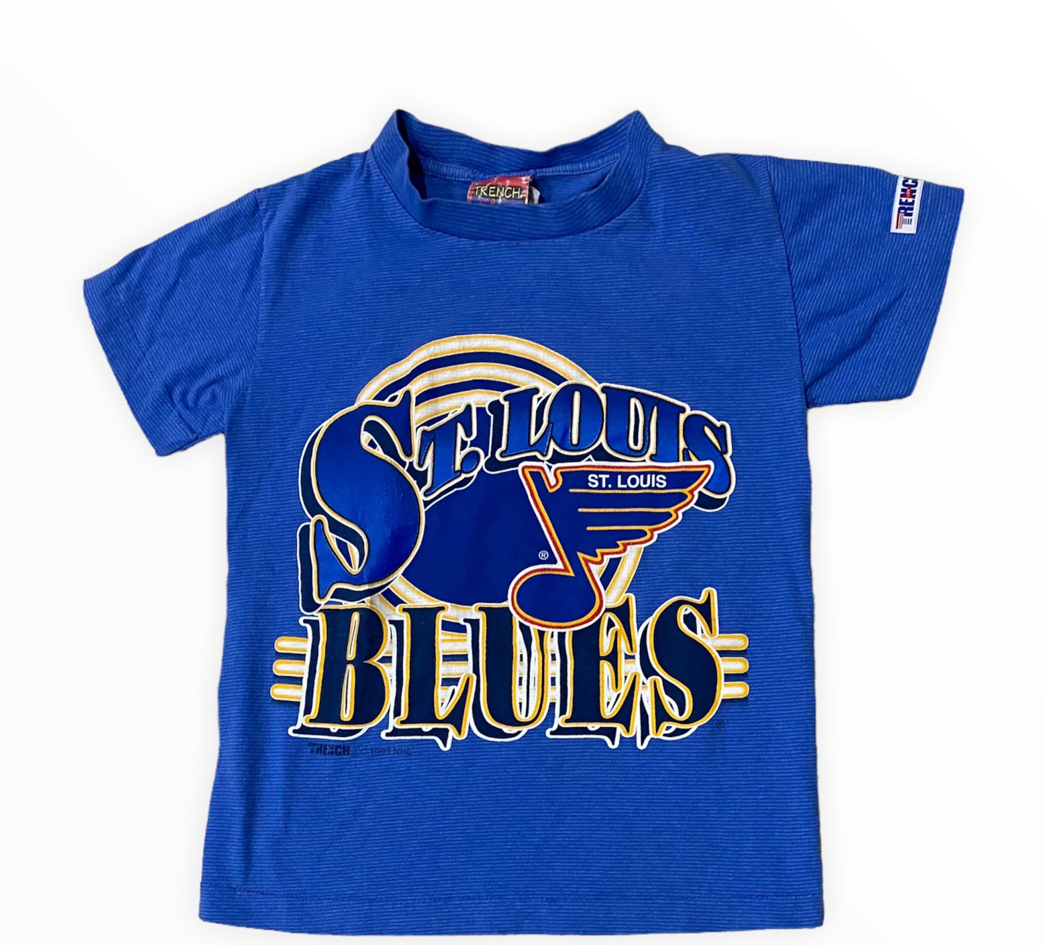 Kids Vintage 90s St. Louis Blues 1993 NHL Tee Size 6/8 