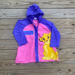 Kids vintage 90’s Disney’s The lion king rain jacket size 6