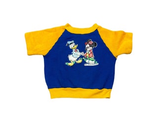 Kids vintage 70’s Disney Mickey Mouse sweatshirt tee size 2T