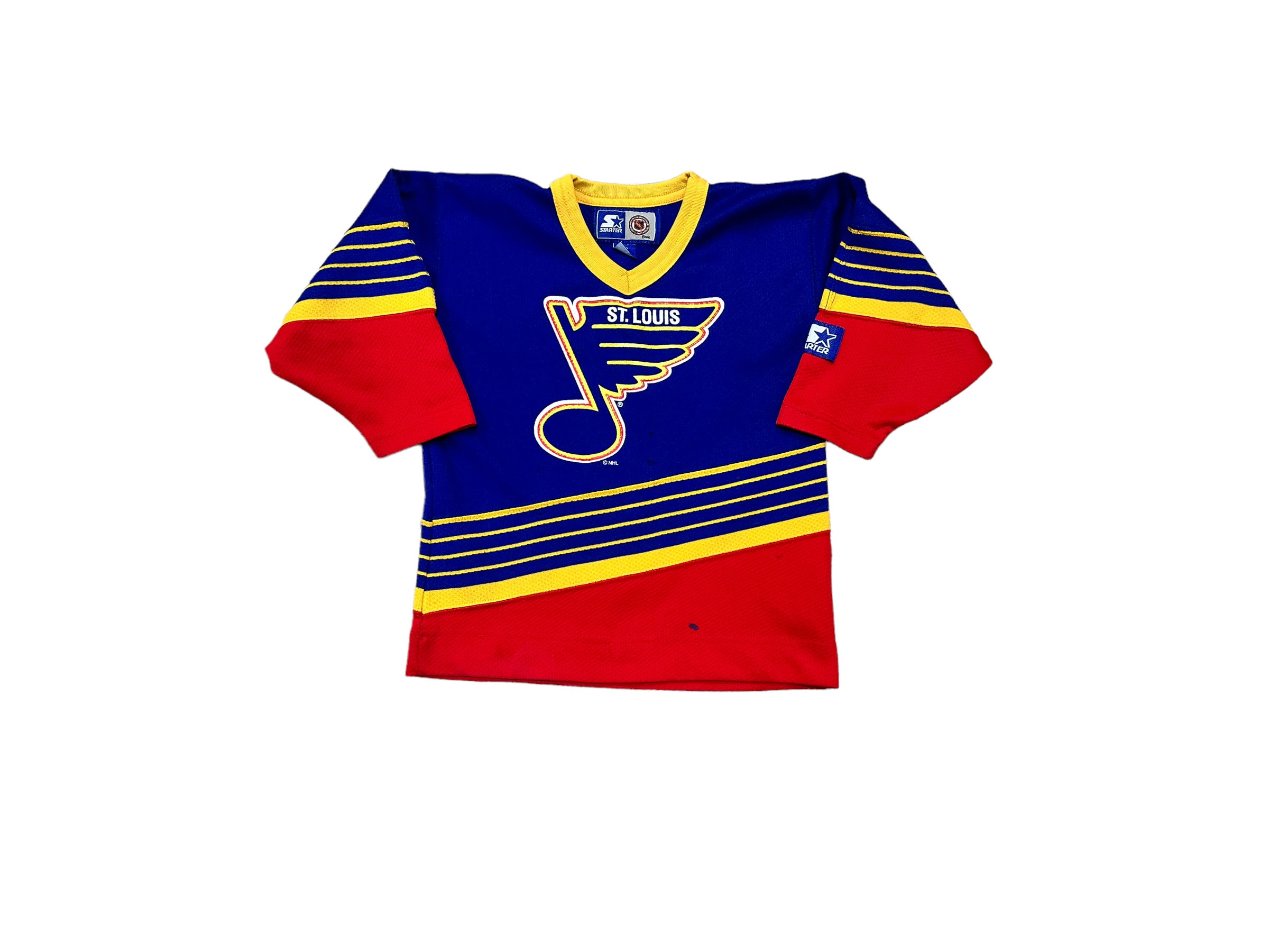 St Louis Blues Youth Blue #1 Design Long Sleeve Tee