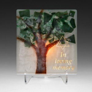 Tree of Life Electric Yahrzeit Memorial Light