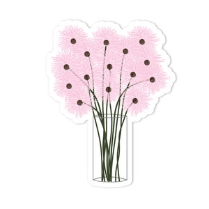 Light Pink Flowers Sticker