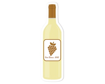 White Wine Sticker