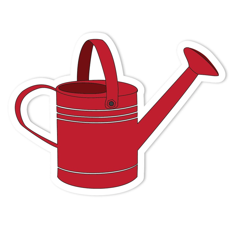 Garden Tools Sticker Watering Can image 1