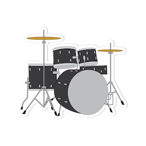 Drum Set Sticker