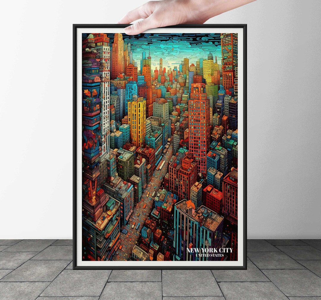 New York City Wall Decor and Art Print Travel Surrealistic Etsy