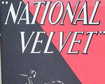 Modern commemorative reprint of the 1935 classic National Velvet by Enid Bagnold.