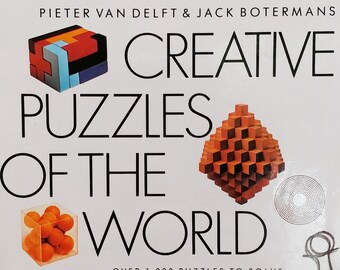 Creative Puzzles of The World 1978 - Pieter Van Delft, Jack Boterman - First Edition Children's Books - Puzzles, Games, Mazes, Labyrinths