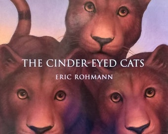 The Cinder-Eyed Cats by Eric Rohmann - First Edition Children's Book - Vintage Child Book, Tropical Island, Tigers, Sailing, 1990s
