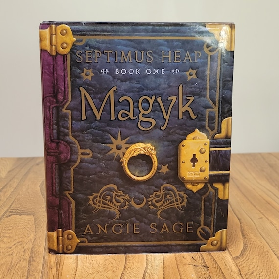 Magyk, Book One in the Septimus Heap series by Angie Sage, 2005 first edition.