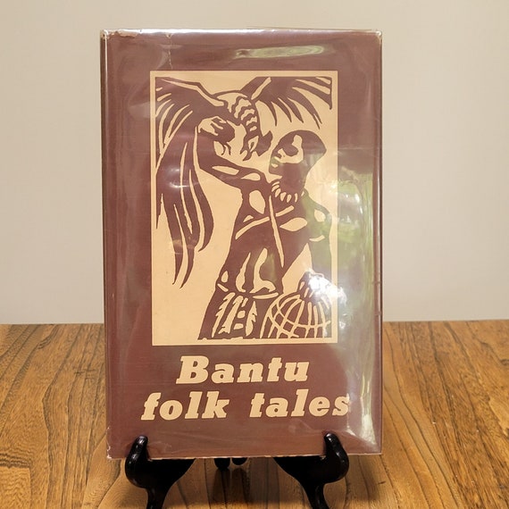 1946 First Edition of Bantu Folk Tales by Jessie Hertslet — Illustrated Lino-Cuts