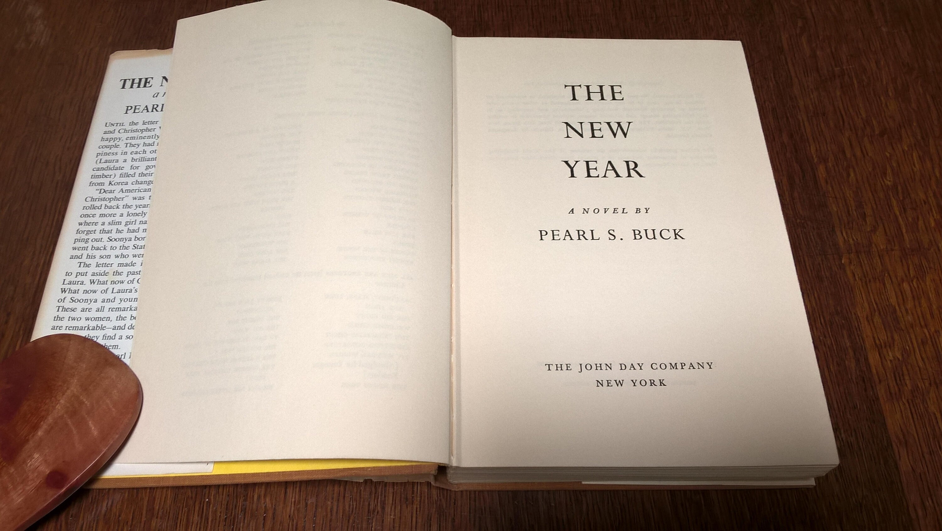 The New Year by Pearl S Buck First Edition Vintage Book, Korean War