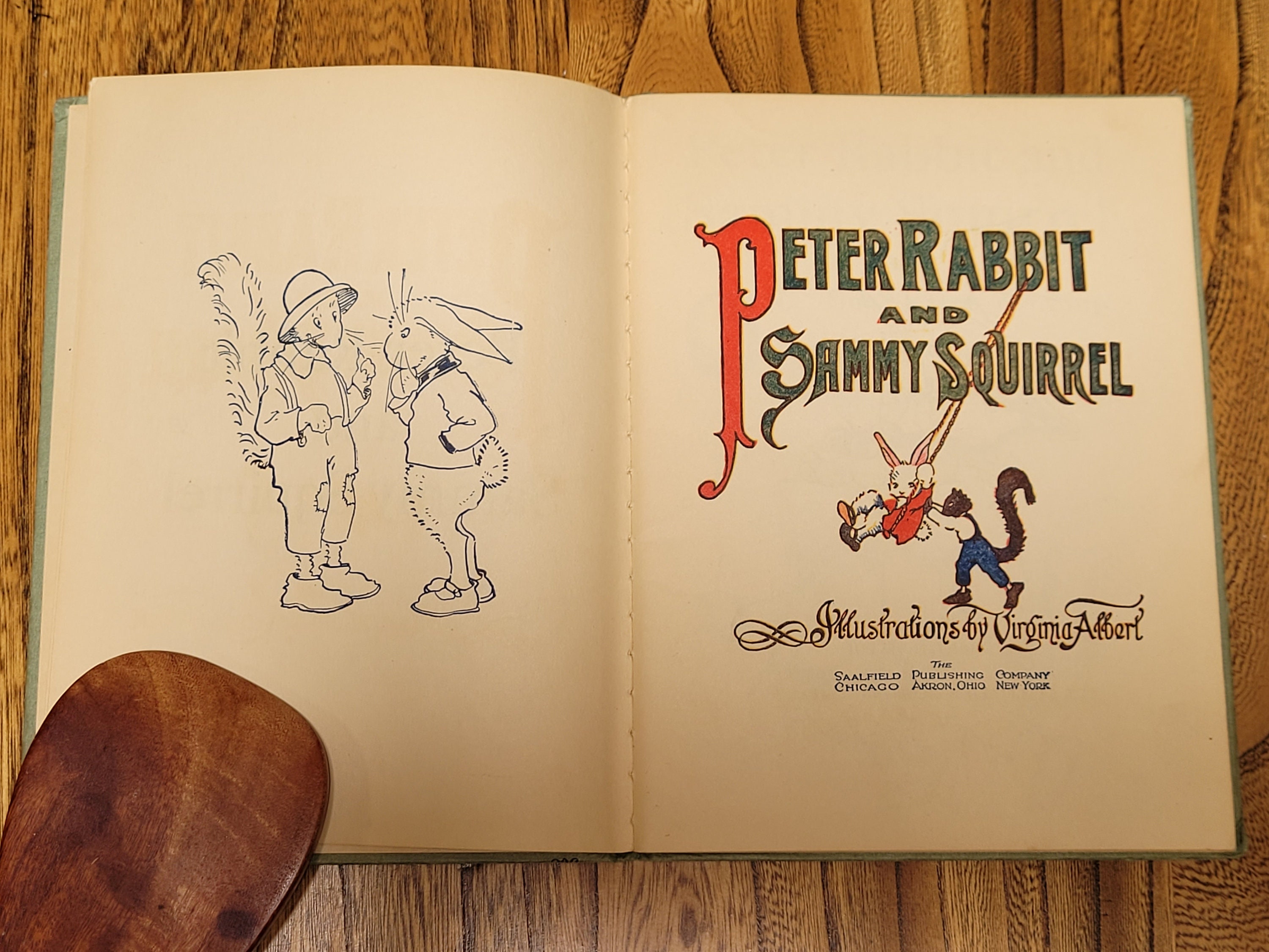 Peter Rabbit and Sammy Squirrel, 1918 edition, illustrated by Virginia ...