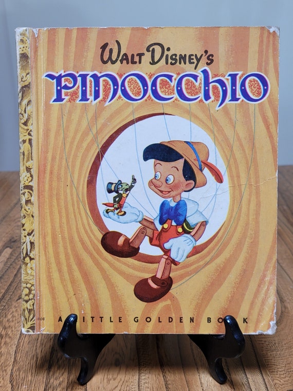 Walt Disney's Pinocchio, 1948 D edition, Little Golden Book.