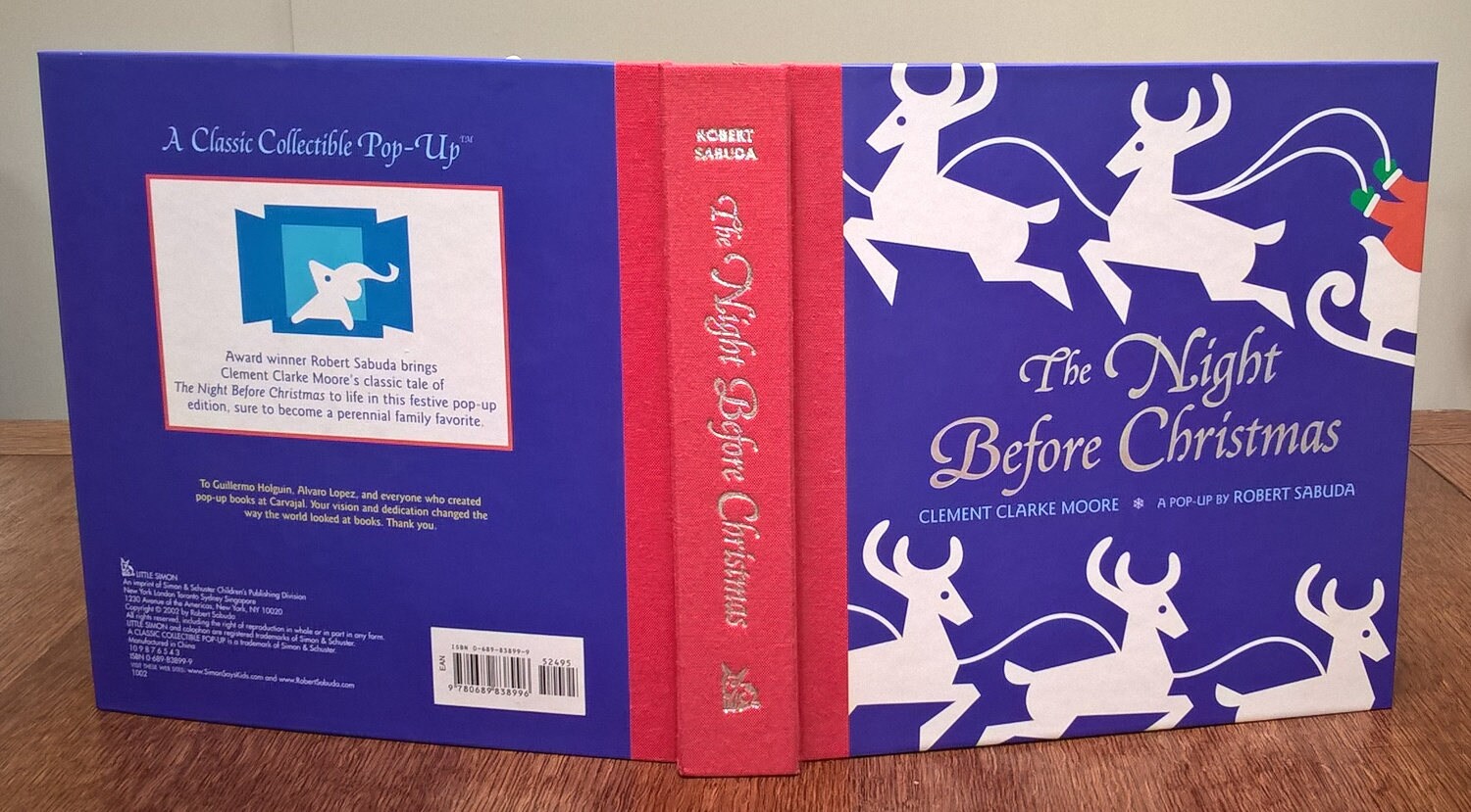 Pop-Up Book - The Night Before Christmas by Robert Sabuda, Clemente Clark Moore - First Edition