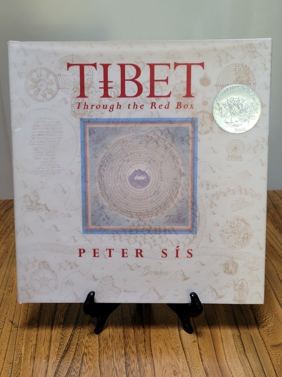 Tibet: Through the Red Box by Peter Sis, 1999 first Scholastic edition, Caldecott Honor Book.