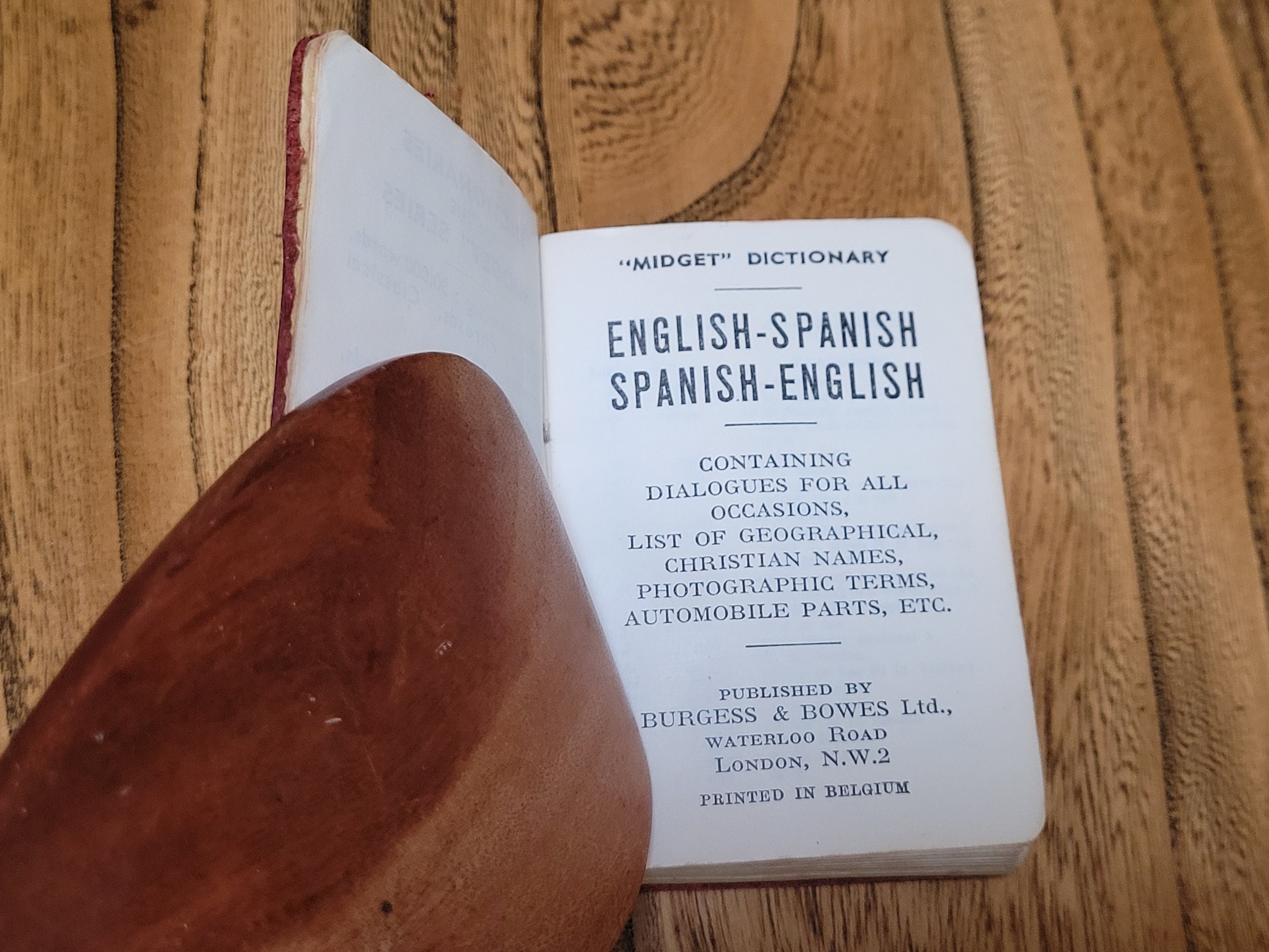 豆本 BURGESS & BOWES MIDGET Dictionary（MIDGET DICTIONARIES