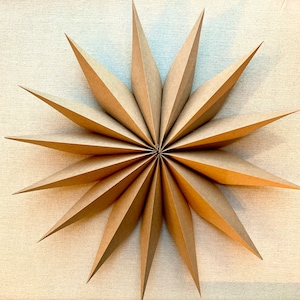 Carta kraft con stella di Natale 29 o 42 cm