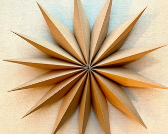 Christmas star paper kraft paper 29 or 42 cm
