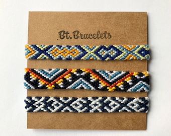 Juego de 3 pulseras de la amistad.