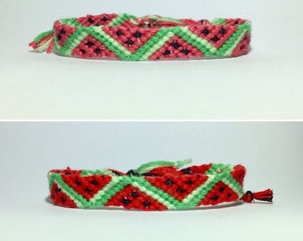 Watermelon straps friendship bracelets or anklets