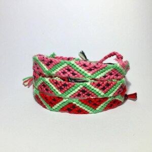 Watermelon straps friendship bracelets or anklets image 2