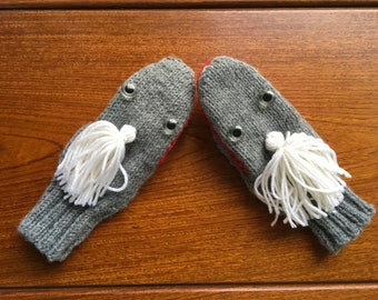 Animal Mittens for children. Keep them warm and feed their imaginations.