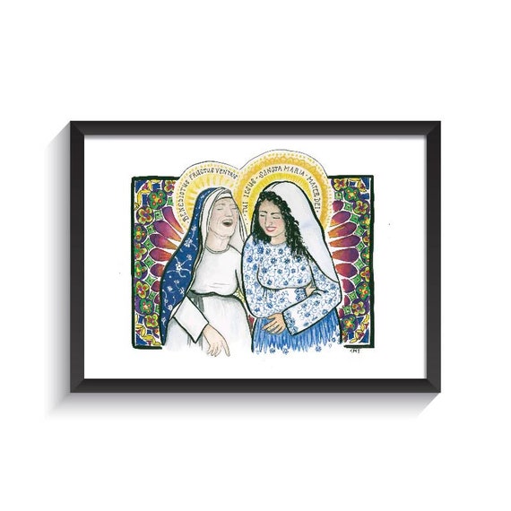 The Visitation Original Watercolor Print