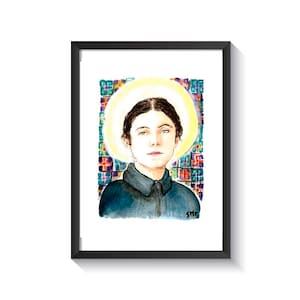 Saint Gemma Galgani Original Watercolor Print