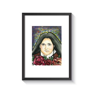 Saint Therese of Lisieux Original Watercolor Print