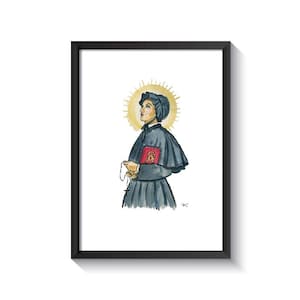 Saint Elizabeth Ann Seton Original Watercolor Print