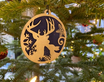 Weihnachtsbaumschmuck mit Hirsch und Reh, Patronus