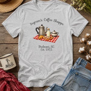Camiseta estilo vintage con estampado de capuchino y espresso, de algodón suave, unisex, ideal para amantes de la repostería.