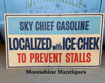 Gas /& Oil 1960\u2019s CHAMPLIN REGULAR GASOLINE Porcelain Gas Pump Plate Sign