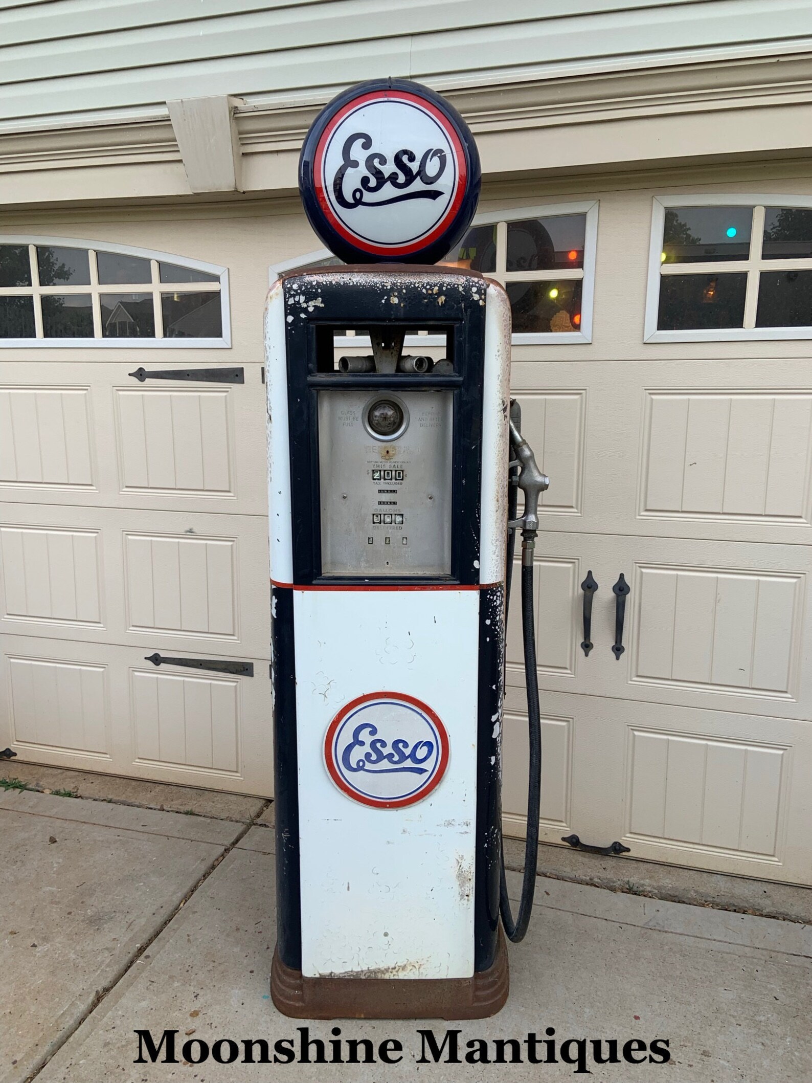 Vintage 1930s ESSO Neptune 855 Gas Pump Mancave Decor / Etsy