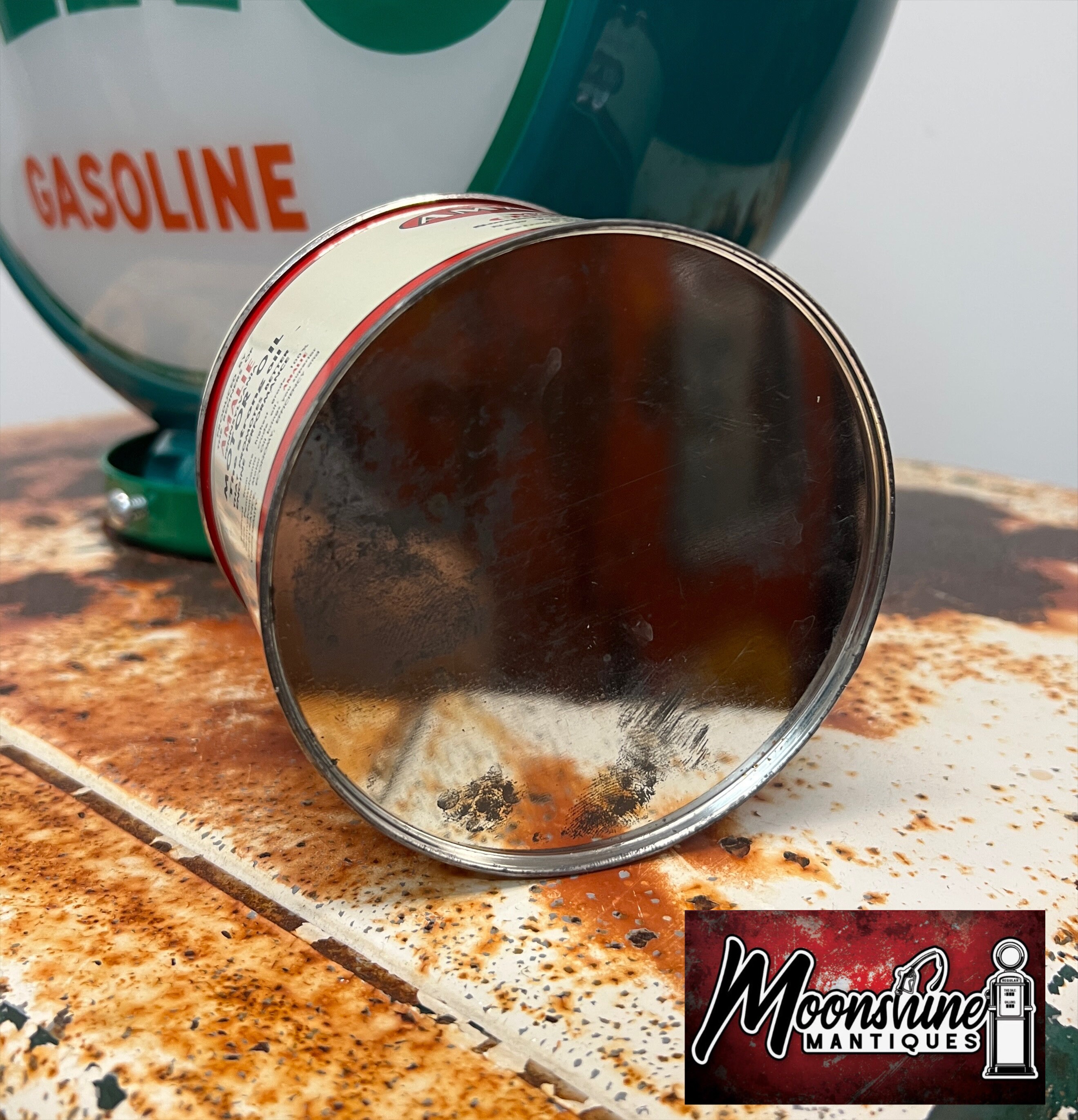 Full 1960's AMALIE Grease Can Gas & Oil Etsy