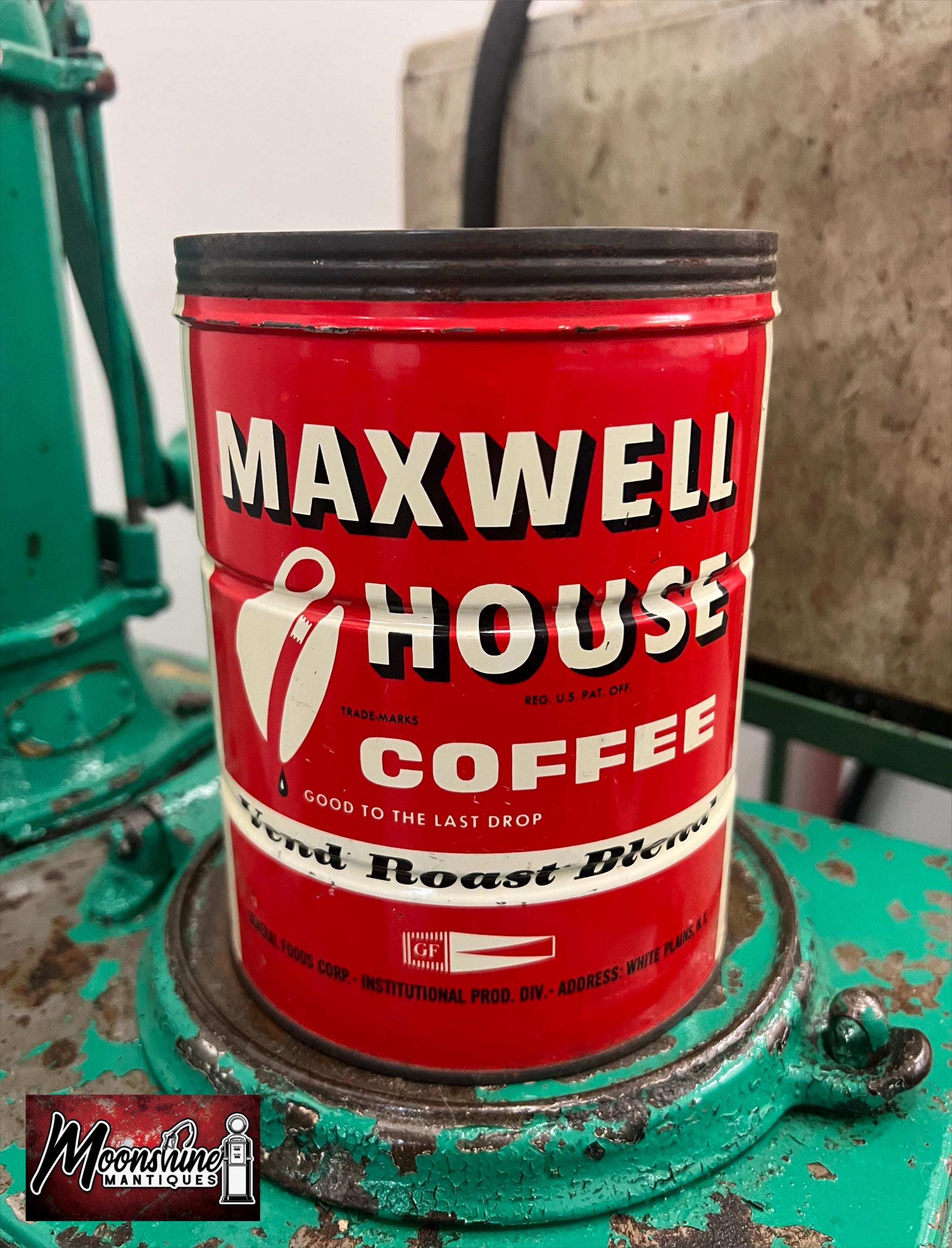 Vintage Maxwell House Coffee Tin - Etsy
